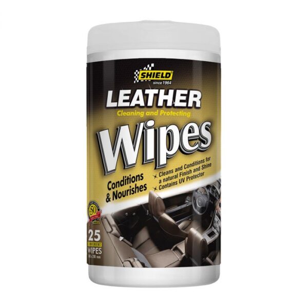 SHIELD LEATHER CARE WIPES 25's