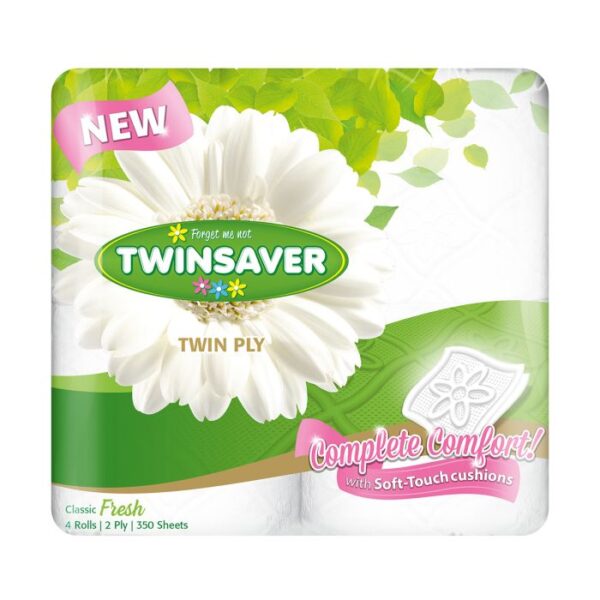 TWINSAVER TOILET PAPER VIRGIN LUXURY 2PLY 48'S